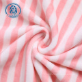 Super Soft Stripe Print Polyester Stretch Samtstoff